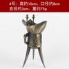 Copa de vino triangular de aleación antigua, juego de copas de vino, copa Ganlong, padre Xinjue, accesorios para el hogar, artesanías de metal al por mayor