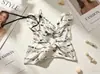 Goma de pelo cuadrada retro francesa para coleta, scrunchie artístico de estilo de hada, bufanda para mujer, accesorios, al por mayor en stock