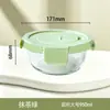 Pote de Almoço de Vidro Resistente ao Calor, Micro-ondas, Especial para Trabalhadores de Escritório Levarem Refeições, Tigelas para Sopa, Potes de Almoço com Tampa para Conservar Alimentos Frescos