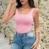 Camiseta sin mangas tie-dye sin costuras nueva para mujer de AliExpress, top ajustado estilo callejero europeo y americano de Amazon