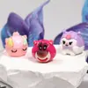Transfronterizo Nuevo Silicona Dibujos Animados Color Sólido Cuentas Sueltas Hecho a Mano DIY Pulsera de Cuentas Llavero Accesorios de Joyería
