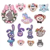 Venda direta da fábrica desenho animado de animal Totoro desenho animado coelho urso figura bordado adesivos de tecido podem ser passados a ferro DIY acessórios para roupas infantis