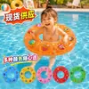 Anel de Natação Inflável de Animal de Desenho Animado de Cristal Camada Dupla Bolha Transparente Anel de Natação Inflável Piscina Praia Brincadeira na Água Boia Inflável