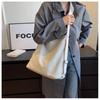 Venta al por mayor de fábrica nuevo bolso de mujer moda bolso de lona lavada bolso de hombro de color sólido para mujer bolso bandolera casual versátil y moderno