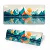 Alfombrilla de Ratón Extendida Estilo Antiguo Paisaje Extra Grande Oficina Antideslizante Resistente al Desgaste Pad de Escritorio Pad para Teclado de Juego Admite Personalización Según Dibujos