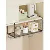 Estante de almacenamiento para litera de dormitorio, cesta colgante para aperitivos en la mesita de noche sin taladro, organizador de almacenamiento para cama, estante colgante para debajo del escritorio de dormitorio estudiantil