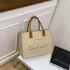 Bolsa Tote de Feltro Manual Bolsa de Mão Pode Ser Impressa com Logo Grande Capacidade Versátil Bolsa Tote de Compras Bolsa de Feltro para Presente