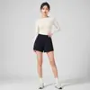 Shorts Esportivo Cinza Escuro Estilo Spicy Girl para Mulheres, Primavera e Outono 2026 Novo Estilo Coreano Cintura Alta Slimming Linha A Perna Reta Leggings