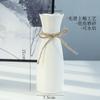 Jarrón Blanco Cerámico Liso Elevación de Agua Nórdico Moderno Creativo Hogar Sala de Estar Mesa de Comedor Flor Seca Decoración de Flores Adornos