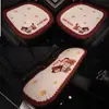 Juego de cojines para asiento de coche de varios cojines para perro salchicha al por mayor transfronterizo, cojín de asiento de tela de lino y algodón de tres piezas, nuevo cojín de dibujos animados para las cuatro estaciones