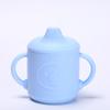Taza Popular de Silicona para Niños con Tapa, Taza de Aprendizaje para Beber de 6 Meses a 3 Años, Vaso con Popote para Alimentos Complementarios de Bebé, Taza de Agua de Entrenamiento Anticaídas