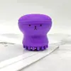 Cepillo Facial Limpiador de Poros Masajeador Medusa Pulpo Pequeño Esponja de Silicona Cepillo Limpiador Facial de Silicona Doble Cara