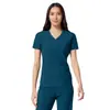 Lanzamiento de Nuevo Color: Tops de Scrubs Elásticos en Tallas Grandes, Uniformes de Doctor y Enfermera de Color Sólido, Conjuntos Casuales Delgados y Cómodos