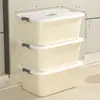 Caja de Almacenamiento Engrosada para Ropa, Juguetes, Snacks de Casa y Coche, Caja de Almacenamiento de Respaldo, Caja de Almacenamiento tipo Canasta de Plástico