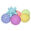 Brinquedos para Bebê Transfronteiriços Educacionais de Borracha Macia Bola de Aperto de Mão Atacado Massagem Toque Sensorial Aperto Manhattan Bola de Aperto de Mão