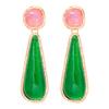 Pendientes Largos con Borlas Patrón de Cuervo Cascada Aguja de Plata Flor de Diamante Moda Exagerados Personalizados Pendientes Perlas Elegantes