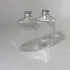 Botella Transparente de Bebida de Jugo para Mascotas Botella de Té de Leche Cold Brew Tipo Plano Recargable Botella de Vino de Frutas 350ml