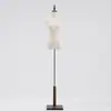 Mannequin de Meio Corpo para Prova de Roupas, Manequim de Corpo Inteiro de Madeira, Suporte de Exibição de Corpo Humano para Roupas