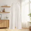 Pantalones de pierna ancha de lino Tencel de alta gama para mujer Verano 2026 Delgados de cintura alta Holgados con caída Ropa de trabajo Casual Rectos