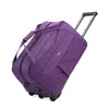 Bolsa de viaje con ruedas de tela Oxford, unisex, de gran capacidad, plegable, para viajes de corta distancia, para negocios