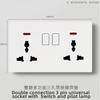 Fabricante Enchufe Personalizado Enchufe Británico de Una Abertura 13A Enchufe Multifunción de Cinco Orificios Panel de Enchufe USB Interruptor 25A40A