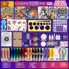 Kit de Material para Quilling para Iniciantes, Pintura em Quilling, Ferramentas Manuais DIY, Tiras de Papel para Quilling, Cola, Desenho Linear para Estudantes