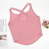 Nuevo Verano Color Sólido Diseño Cruzado Tirante para Hombro Venta al por Mayor Transfronteriza Europeo y Americano Sling Top sin Mangas Tipo Chaleco para Mujer Comercio Exterior
