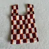 Bolso de Mano Grueso de Alto Peso Estilo Ins, Bolso Tote de Moda, Bolso Cubo Sencillo, Bolso Tejido para el Día de la Diosa