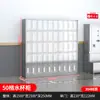 Gabinete de tazas multi-compartimento de acero inoxidable para talleres de fábrica, estante para tazas de té de empleados, estante para almacenar y organizar tazas de sala de té