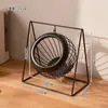 Nueva Cesta de Frutas de Hierro Forjado con Colgador, Cesta para Guardar Snacks, Bandeja de Almacenamiento de Escritorio Oscilante y Portavelas