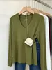 Camiseta popular de este año con cuello en V y manga larga para mujer, suave y cómoda, top interior versátil, elegante para ir al trabajo, capa base de otoño