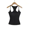 Novo Estilo de Início de Primavera, Top Regata Sem Mangas de Veludo Fino com Bojos, Feminino e que Valoriza a Silhueta, Regata com Costas Nadador, Camiseta Básica Casual