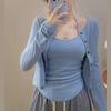 Jaqueta Cardigan de Proteção Solar para Mulheres 2025 Nova Blusa de Proteção Solar Verão Fina Proteção Solar Ar Condicionado Exterior Top de Manga Comprida