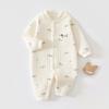 Mamelucos Acolchados para Recién Nacidos y Niños Pequeños en Otoño e Invierno, Ropa Caliente para que los Bebés Usen al Salir, Batas, Pijamas y Ropa para Gatear