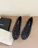 Primavera 2026 Nuevo Estilo Francés Retro Lunares Lazo Zapatos de Ballet Planos para Mujer Zapatos sin Cordones Mary Janes