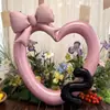 Nuevo Marco de Fotos de Amor Hueco de 40 pulgadas Globo de Película de Aluminio Decoración para Fiesta de Cumpleaños de Bebé Accesorios para Fotos de Boda