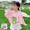 Roupa de Proteção Solar Infantil Seda Gelada 2026 Verão Proteção UV para Meninas e Meninos Estilosa Fina Respirável com Capuz Roupa de Proteção Solar