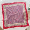 Pañuelo de Cabeza de Algodón y Lino Retro Ins Coreano Pañuelo de Seda Pañuelo Cuadrado Pequeño Pañuelo Delgado de Primavera y Otoño para Mujer Paquete Atado Pañuelo Decorativo para el Cuello