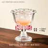 Copo de Sorvete com Laço, Copo de Vidro para Suco Milkshake Borboleta 3D Nicho Ins, Copo de Licor Requintado e Elegante