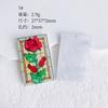 INS Acrílico Translúcido Flor Hojas Dibujos Animados Pendientes Llavero Funda de Teléfono Material Accesorios Venta al por Mayor