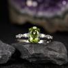 El sentido de alta gama no se desvanece Plata de ley S925 anillo de tesoro de color natural Viento de lujo ligero Ins anillo abierto anillo anillo mujeres venta al por mayor