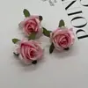 Rosa de Simulación Cabeza de Rosa Pequeña Decoración de Pared de Rosas para Hogar Hotel Boda Día de San Valentín Flor de Seda