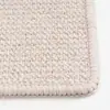 Alfombra Fuxing de Bucle Alto y Bajo, Color Sólido Minimalista, Sala de Estar y Dormitorio, Estilo Moderno Nórdico Crema, Alfombra de Lana para Sala de Estar