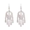 Aretes de Estilo Exótico de Venta Caliente Retro Literario Clásico Dignificado Ganchos para la Oreja Versátil Hueco Moda Borla Colgantes