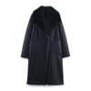 Moda Femenina Transfronteriza Europea y Americana Nueva Otoño e Invierno 2025 Chaqueta de Piel Artificial de Doble Cara de Dos Usos W025 11929