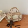 Bolsa de Mão de Alto Acabamento para o Trabalho Modelo Novo Primavera 2026 Bolsa de Mão Pequena Estilo Bowling Estilo Coreano Simples Bolsa Quadrada Pequena de Ombro Transversal