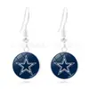 Suministro Transfronterizo de Accesorios del Mundial, Aretes de 16 Equipos de la NFL National Football League, Mercancía de Moda Europea y Americana para Aficionados