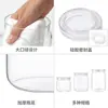 Tarro de almacenamiento de vidrio para cocina del hogar en stock, tarro sellado de alta capacidad de grado alimenticio de borosilicato alto para almacenar granos y nueces