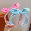 Faixa de Cabelo Xadrez com Laço para Meninas 2026, Faixa de Cabelo de Tecido Macio Infantil, Presilha de Cabelo que Não Aperta a Cabeça, Acessório de Cabelo