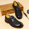Moda Transfronteriza Zapatos de Cuero para Caballero Zapatos de Cuero Casual Británico de Negocios Aliexpress Suela Suave Hebilla Giratoria Zapatos de Cuero para Hombre